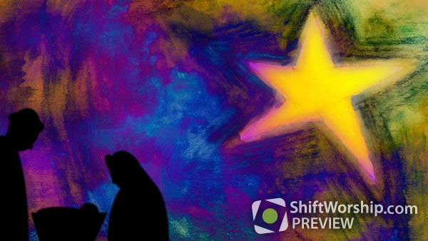 Watercolor Nativity